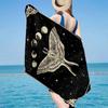 Gothic Moth And Skulls Beach Towel, Super Soft Microfiber, Gift for Her/Him, Birthday, for Pool, Beach, Travel, Home Decor Fan gifts