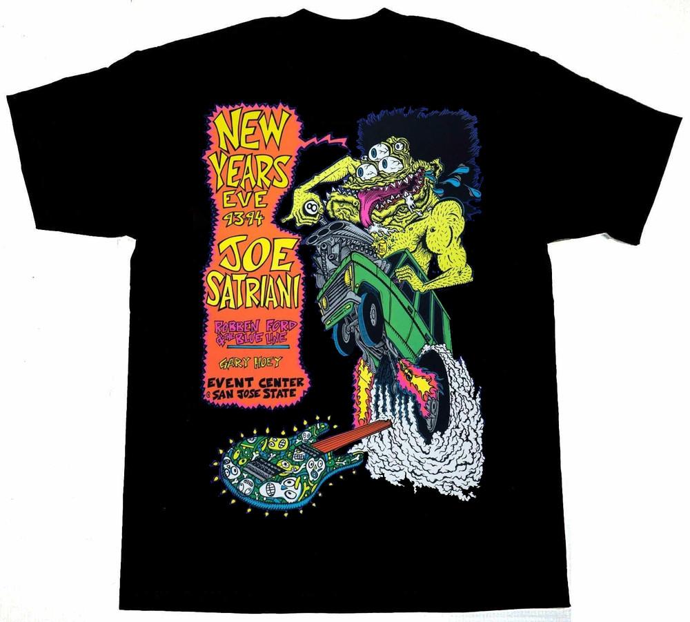 New Years Eve Joe Satriani Shirt Short Sleeve Black Unisex Size S-5XL Unisex T-Shirt S