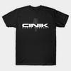 Asian Size Men Black Print T-shirt Cinik Radio No-Cut Heat Transfer Print Cotton Tshirt