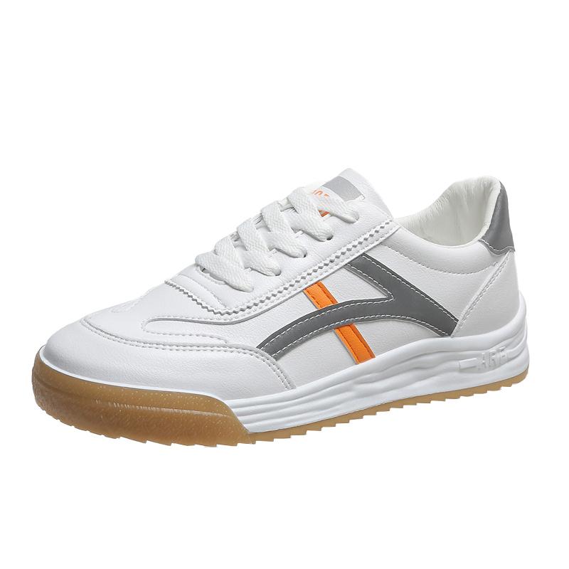 

New Spring Summer Women Walking Shoes Flat Sneakers Women Casual Shoes Low Upper Lace up White Shoes 40