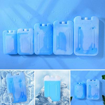 Reusable Ice Crystal Box Blue Picnic Cooler Box Durable Fresh Ice Board Air Conditioning Fan