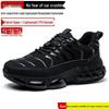 Scarpe di Sicurezza Nere da Uomo Coibentate Antiscivolo - Calzature con Costruzione Anti-Odore, Resistenti all'Usura, Anti-Schiacciamento, Anti-Perforazione