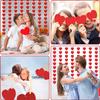 1-8Pack 3M Red Hearts Garland DIY Valentines Day Hanging String Garland Day Wedding Anniversary Proposal Party Decorations