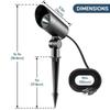 Waterproof Outdoor Tree Spotlight with Garden Ground Plug, Lawn Floodlight for Courtyard Landscapes