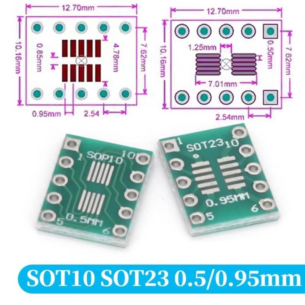 10Pcs Through-Hole Interface Patch Adapter Board Stable Soldering PCB Adapter Board  IC Testing