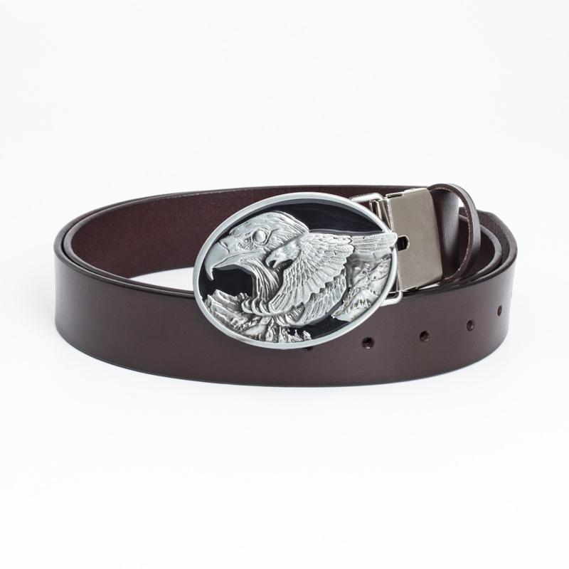 

Винтажный широкий пояс из коровьей кожи, пояс в традиционном стиле, тренд из коровьей кожи, ремень Goshawk Jeans 130cm