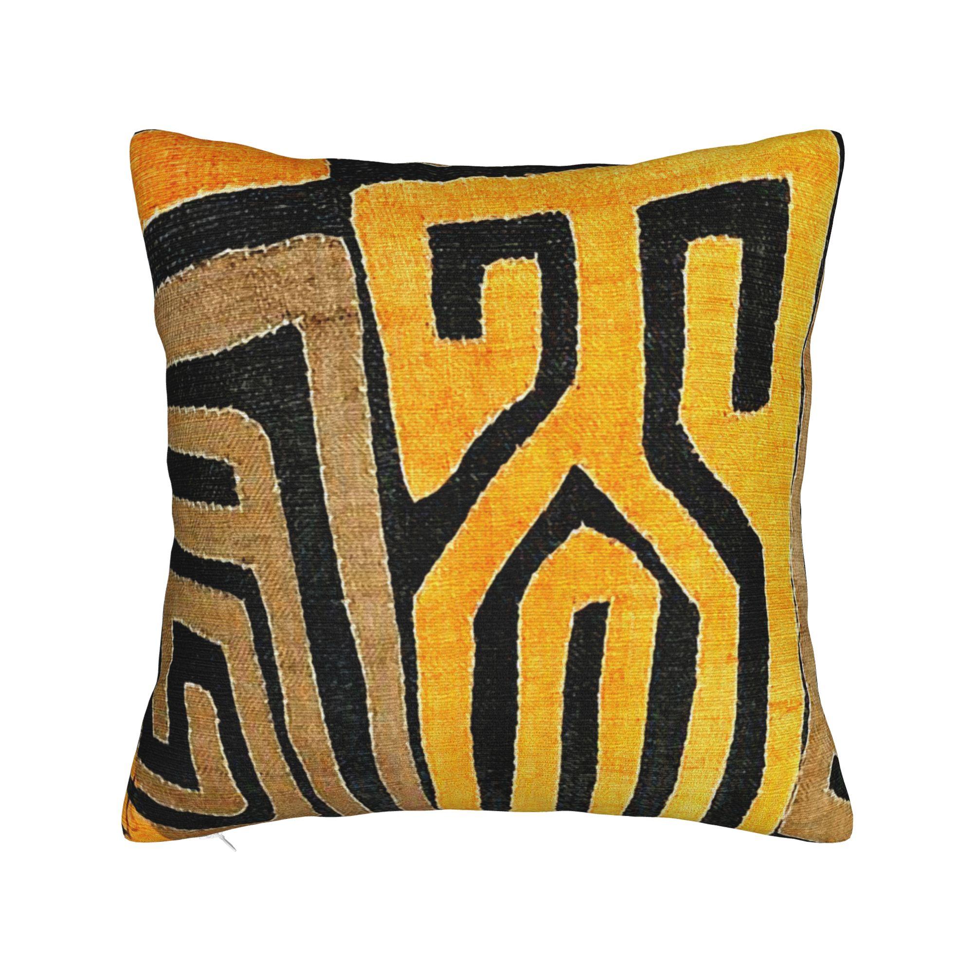 Helenal Unisex Contemporary African Mud Cloth Pillowcase Soft Cushion Cover Decorations Ancient Throw Pillow Case Cover Home Square 40*40Cm