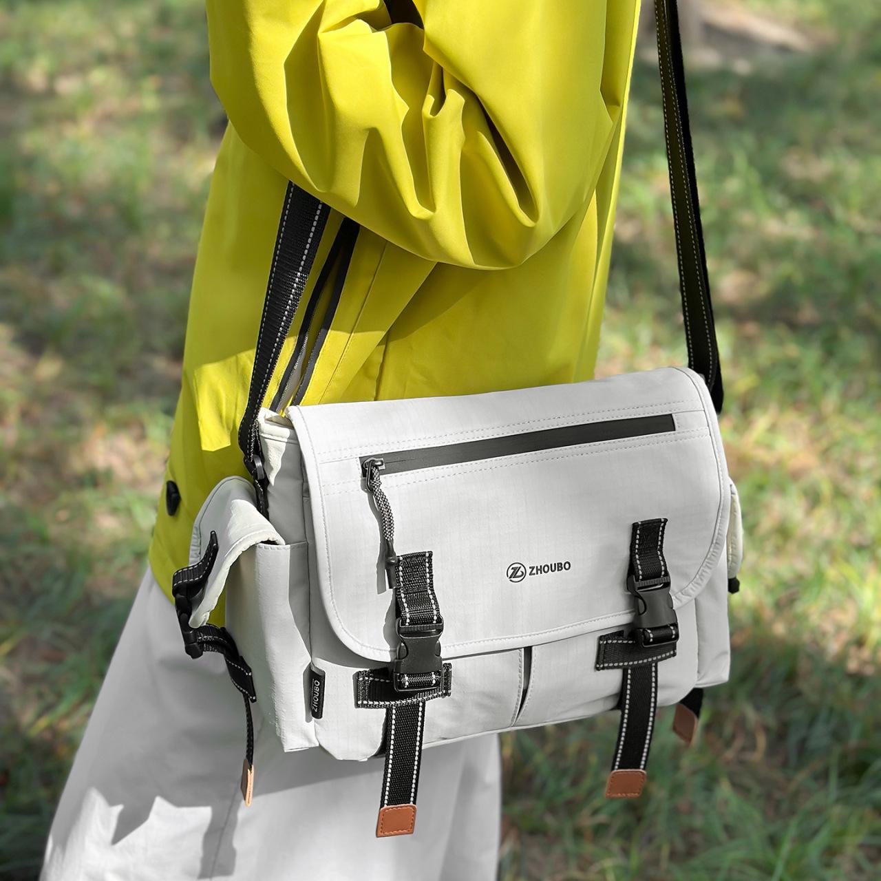 The Bags Family Men's Green Crossbody Bag Couple Bag Commuter Shoulder Bag Tablet Backpack Casual Mailman Bag Backpack Fe