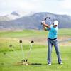 Portable Golf Swing Trainer Lightweight Adjustable Golf Swing Trainer Aid With Ergonomic Grip For Beginners