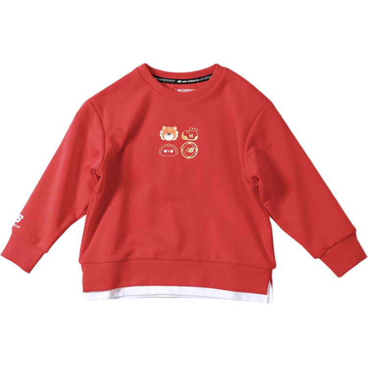 New Balance Kids Sweatshirts Crew Neck Moderate 7CC1A023-RD 14