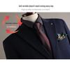 Premium British Two-Button Men's Three-Piece Suit: Solid Color, Western Style, Formal Business Wear