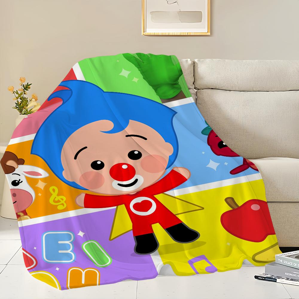 P-Plim Cute Blanket Comfortable Skin Friendly Soft Sofa Living Room Bed Bedroom Blanket Suitable for Travel and Gifts