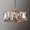 Modern Luxury K9 Crystal Chandelier Rectangle Gold LED Pendant Light Hotel Restaurant Ceiling Lamp Suspension Luminaire