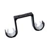  2Pcs Hang Curtain Rod Holders Heavy Duty Double Curtain Rod Bracket for 1.02-1.1''Rod Metal Double Rod Bracket for Wall