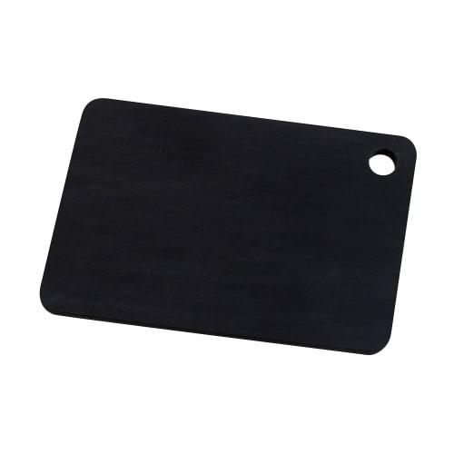 Noboda RUBBER Raba Rubber Cutting Board, Black, Medium, Synthetic Rubber, Gift, Made in Japan, 300 x 200 x 8mm, NBD001