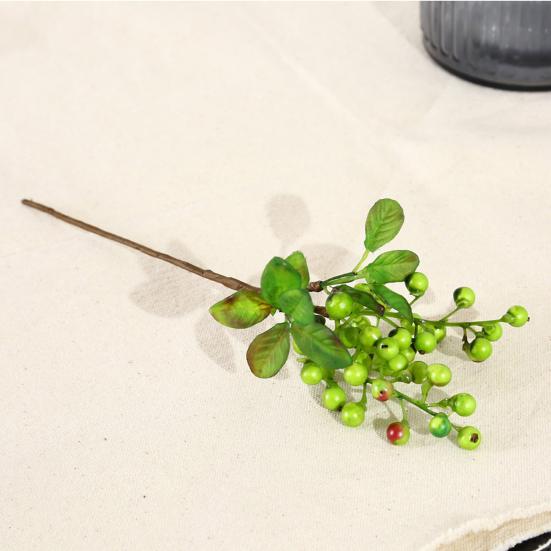 Lifelike Artificial Plant Faux Berry Fake Branch Simulation Blueberry Home Hotel Cafe Decor Prop