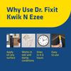 Dr. Fixit Kwik N Ezee Relleno para Grietas y Huecos en Paredes Paquete de 2 150g Sellador Blanco Impermeable para Reparaciones del Hogar