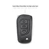 Leather Car Key Cover for 2017 Toyota Models: Corolla, Camry, Crown, Levin, Reiz, RAV4, Highlander
