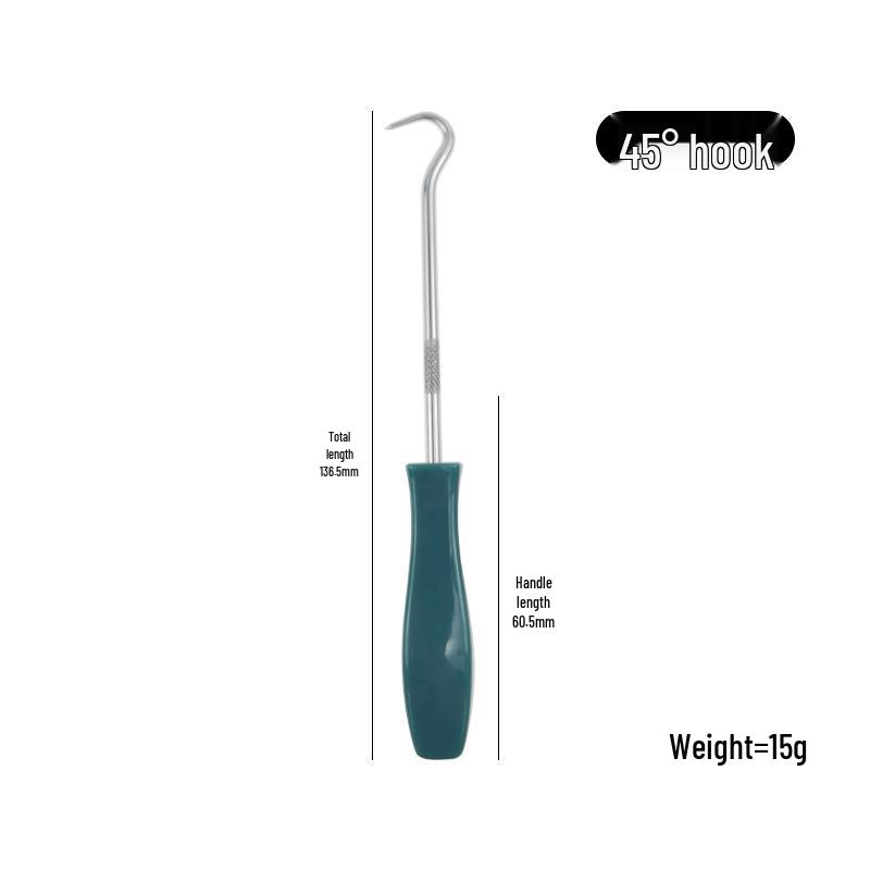 4-Piece Oil Seal Hook Set for Auto Repair - O-Ring Puller & Remover Tools