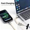 MOCOME W3 2 in 1 130cm Rechargeable Phone Lanyard 240W Fast Charging Cable Lanyard with Detachable Magnetic Clasp
