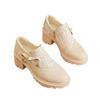 Large Size Mary Jane Shoes Spring and Autumn New Shallow Mouth Round Head with Skirt French Single Shoes Women