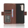 For Samsung Galaxy Z Fold5 5G Multiple Card Slot Phone Case PU Leather+PC Wallet Stand Cover with Pen Holder