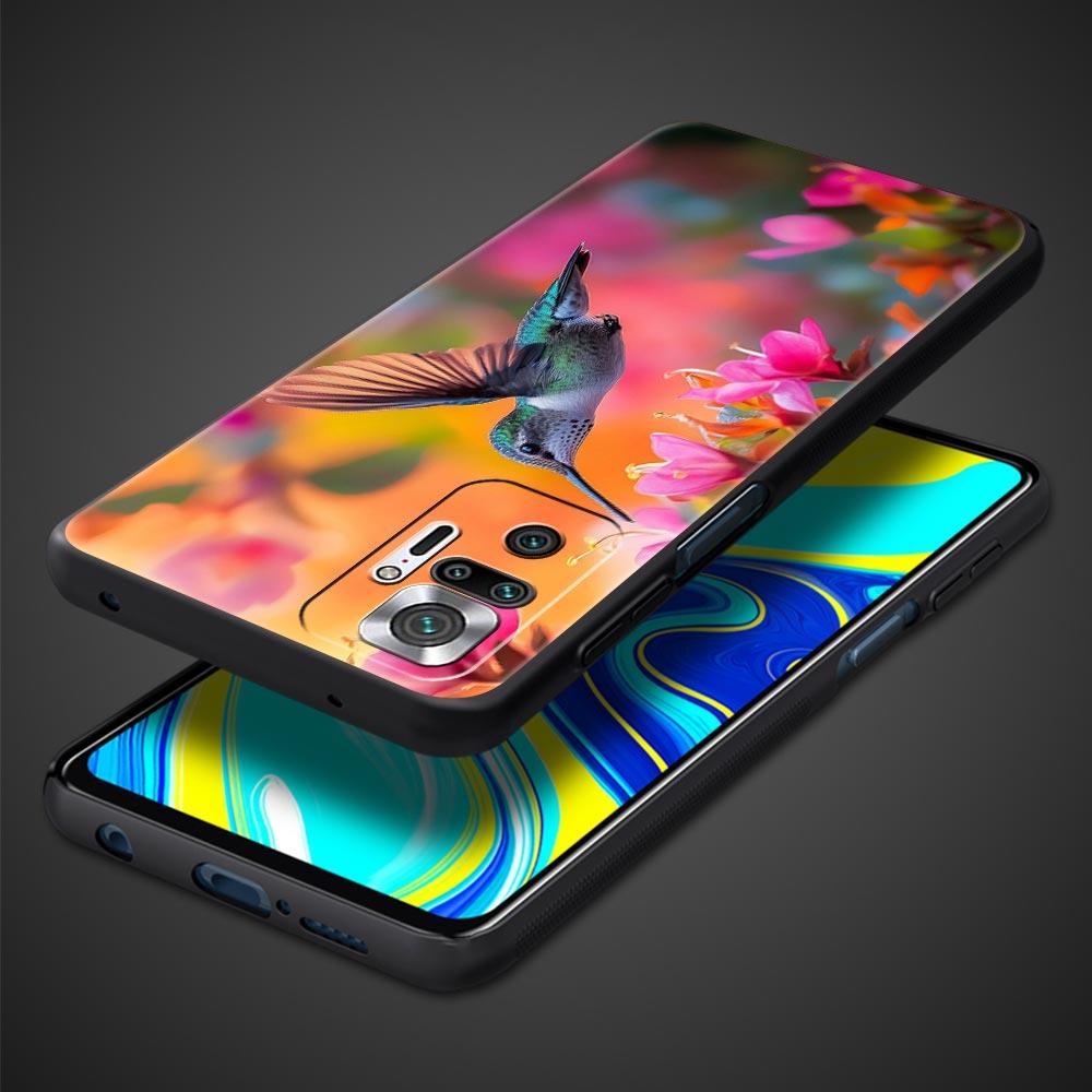 Hummingbird Phone Case For Xiaomi Redmi Note 14 13 5G 10 11 12 Pro Plus 4G 14C 13C 12C 10C Black Cover