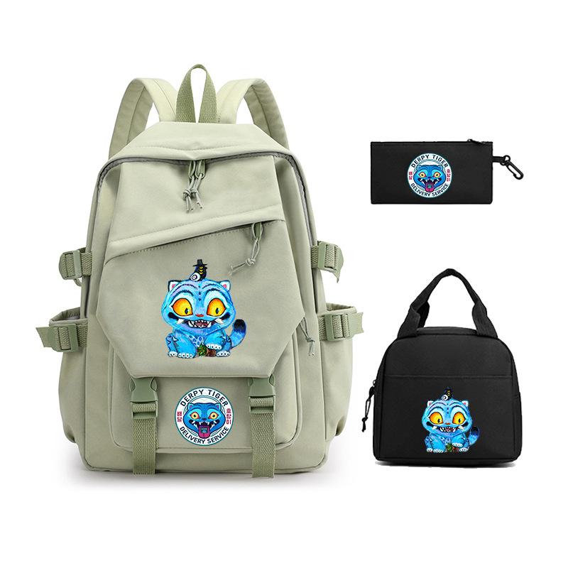 Demon Hunter Girl Group has the same peripheral cartoon printing children's backpack lightweight primary and secondary school schoolbag