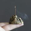 New Pure Copper Incense Burner Teahouse Ornaments Mini Mountain Incense Stick Holder Creative Aromatherapy Censer Home Office Decor