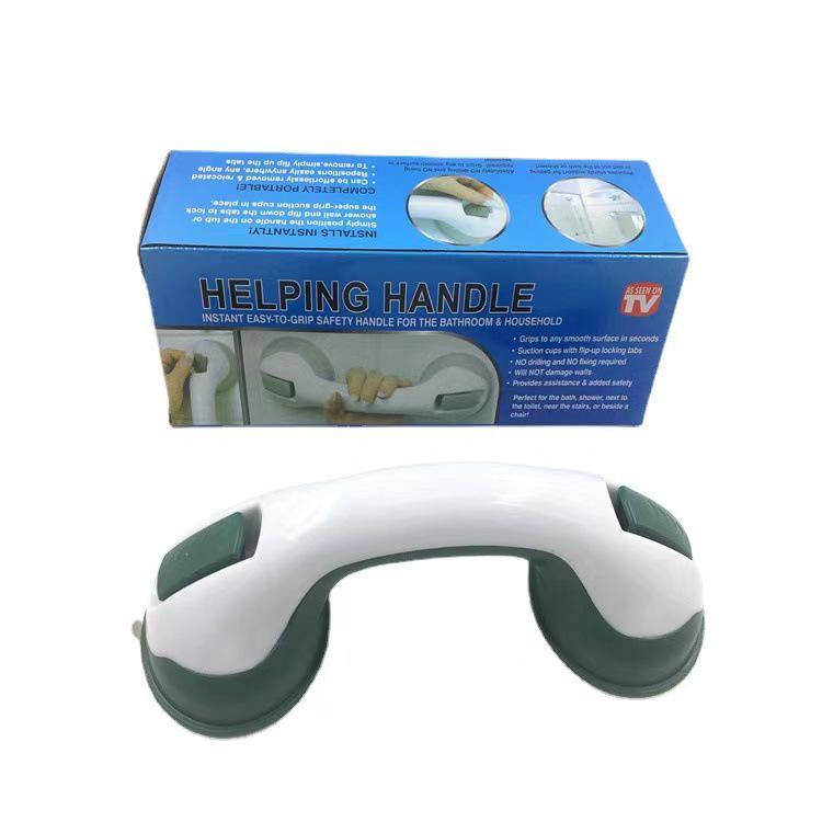 Nail-Free Suction Cup Bathroom Handrail for Sliding Glass Doors