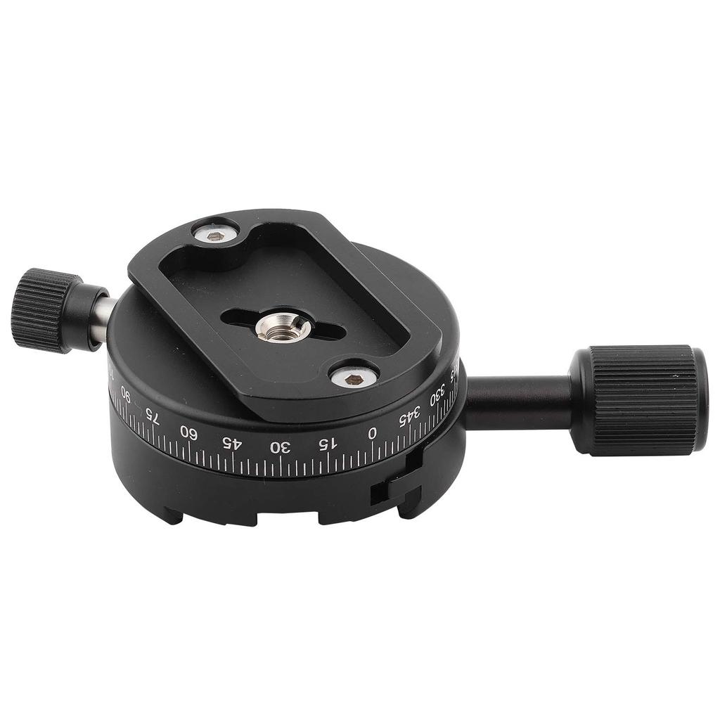 QJ 01 Aluminiumlegierung Panorama Stativkopf, 360° drehbar, für Arca-Swiss Klemmen, mit Schnellwechselplatte