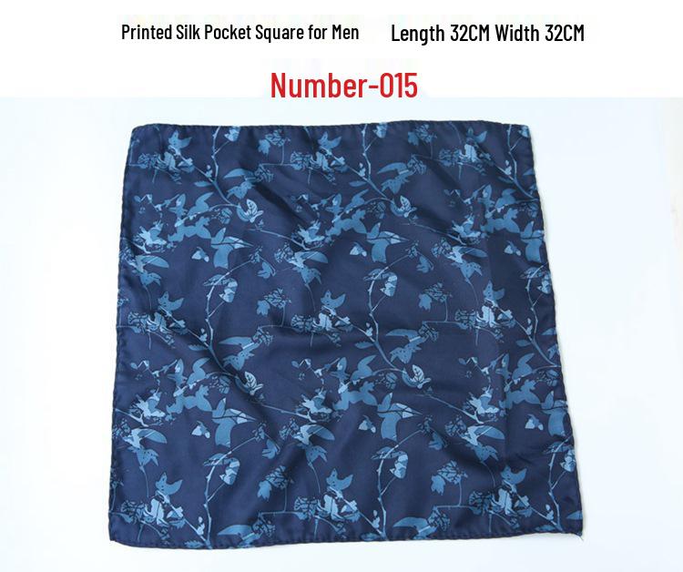 Men's Retro Wedding Pocket Square - Groom & Best Man Viscose Handkerchief Scarf
