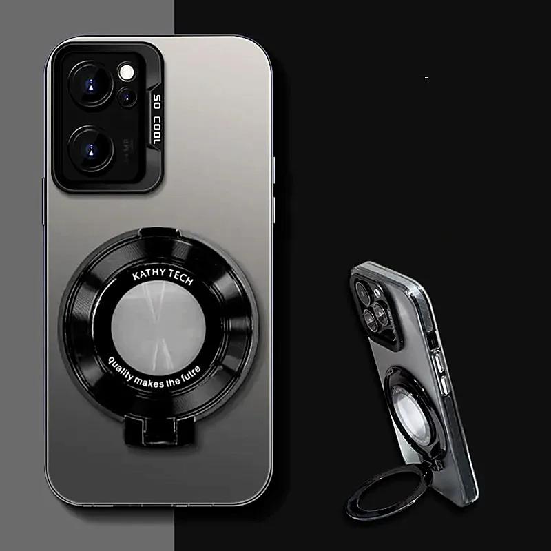Matte Holder CD Ring Phone Case For Infinix ITEL S23 A48 A05S A60 S16 S17 Vision 3 1 Pro Plus Itel P55 P38 P36 Lite Cover Capa