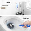 Wall-Mounted Soft Bristle Toilet Brush with Long Handle for Efficient Cleaning
