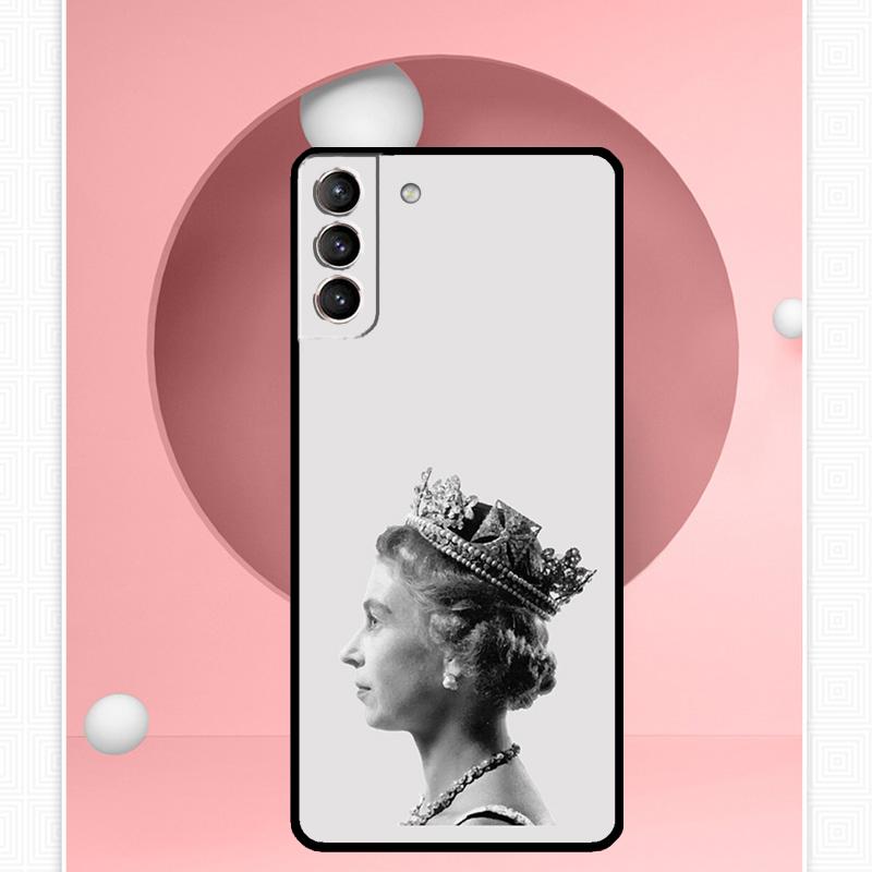 

England Queen Elizabeth II Case For Samsung Galaxy S24 Ultra S20 S21 S22 S23 S25 Ultra S9 S10 Plus S25 FE Cover Funda Galaxy S20 FE