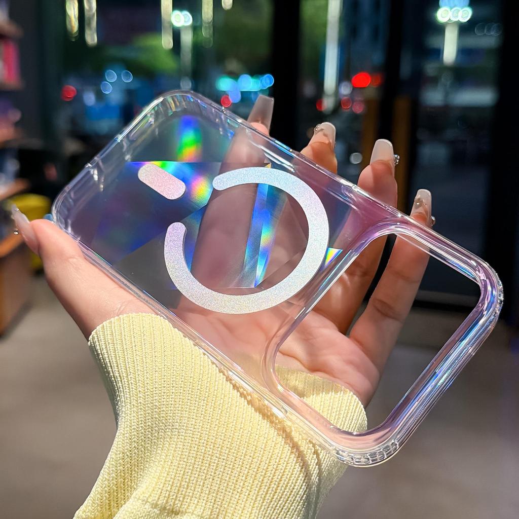 Neon-Farbverlauf Sommer N52 Magnetische Schutzhülle für iPhone 17 Pro Max