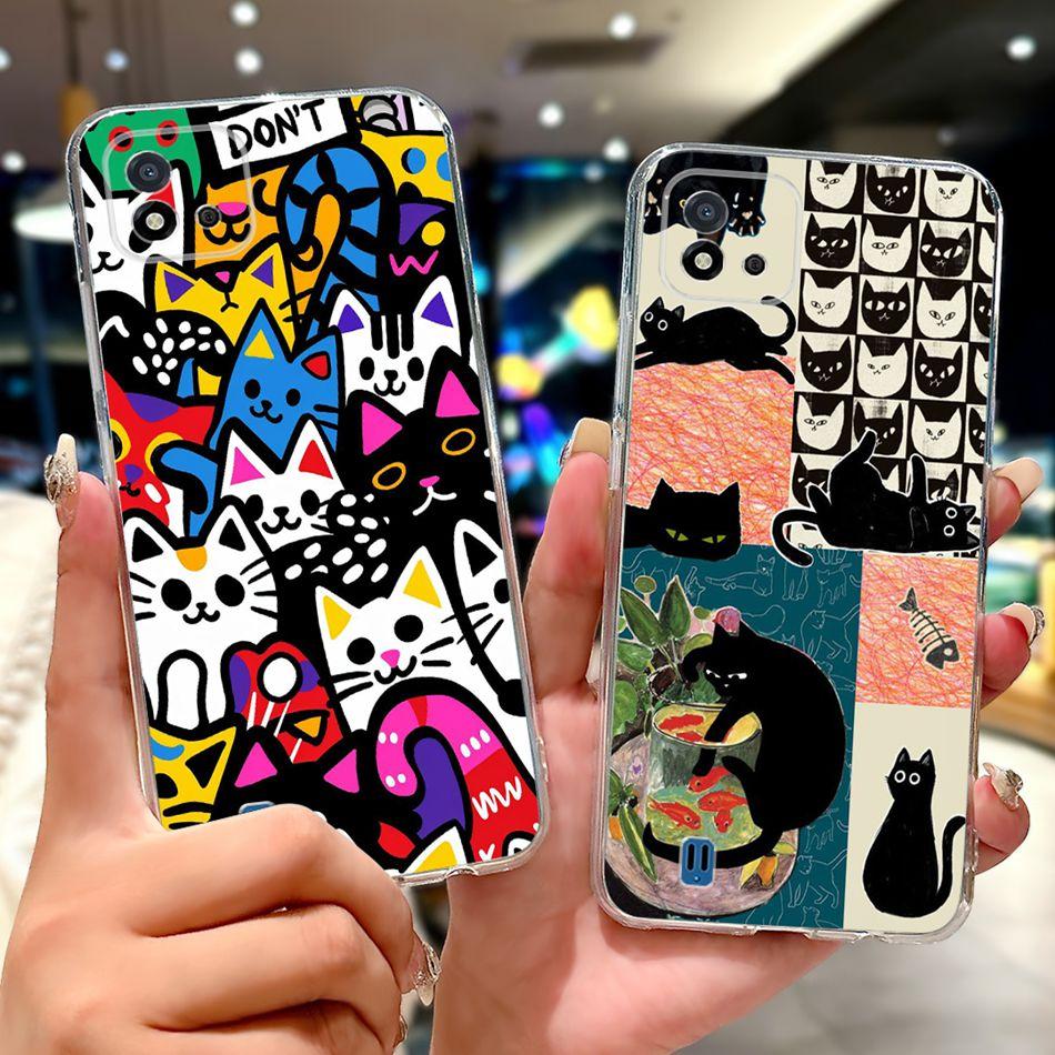 For Realme C11 (2021) RMX3231 Fashion Cool Pattern Phone Case For Realme C11 2021 Soft Silicone TPU Cases