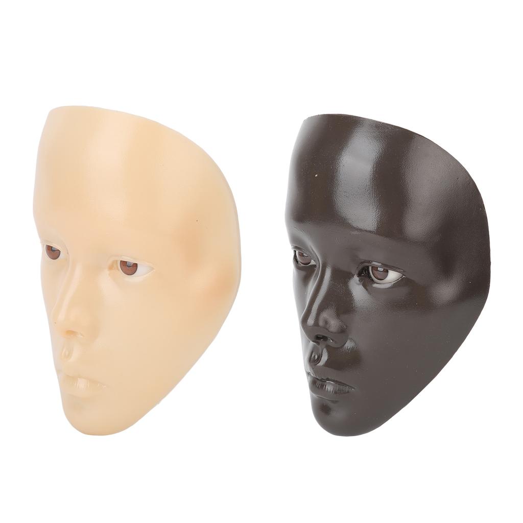 Cosmetic Practice Board Kit Realistic Practicing Silicone Makeup Mannequin Face Board with 40ml