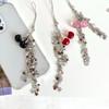 Y2K Vintage Cherry Star Tassel Chain Keyring Girly Cute Mobile Phone Lanyard Camera Pendant Key Accessories Gifts