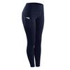 Women High Waist Solid Color Yoga Running Fitness Leggings with Side Pockets Hip Lifting Sports Long Pants