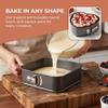 3pcs Carbon Steel Springform Pan Set Removable Bottom Cheesecake Pan Set  Home Kitchen DIY Baking