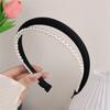 Korean Version of Pearl High Skull Headband for Women 2025 New Fashion Temperament High-end Bridal Wedding Hair Accessories