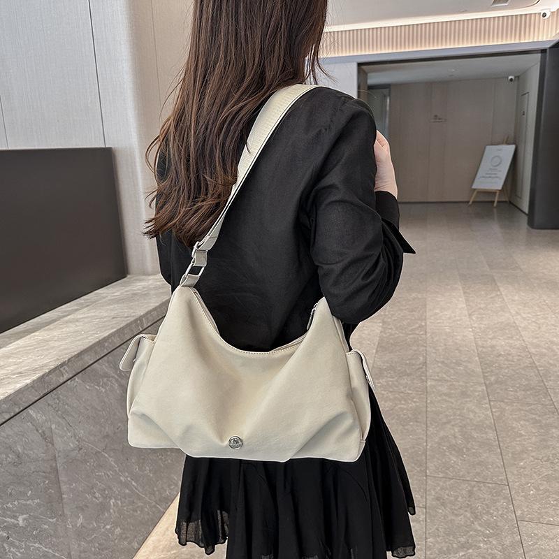 Korean Chic One-Shoulder Nylon Crossbody Bag - Large Capacity, Stylish Design for Women