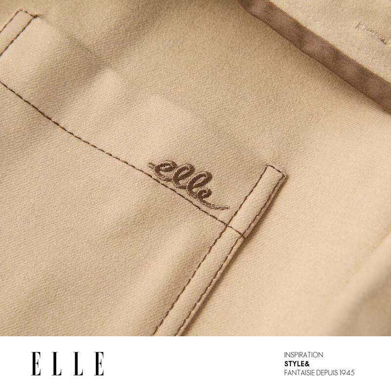 ELLE Women's Khaki Shirt Dress