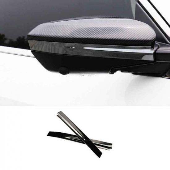 2X Fit For Honda Civic Rearview Mirror Decor Strip 2016-2021 Trim Black Titanium