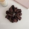 Spring & Summer French Leather Hair Tie for Women - High-End Flower Ponytail Accessory