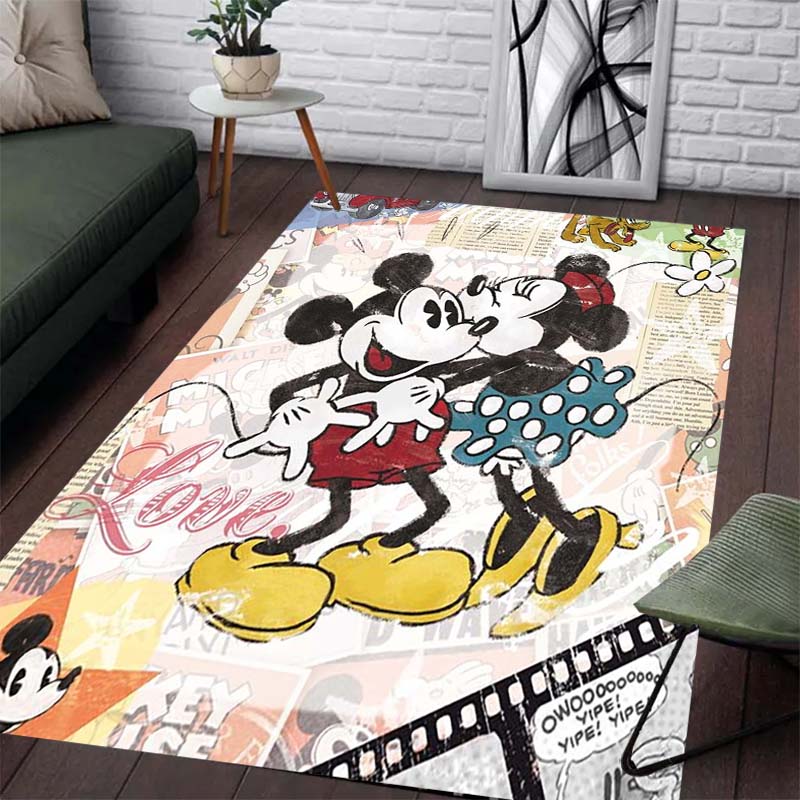 

Dancing Mickey and Minnie Print Carpet - Non-slip Kitchen Mat, Outdoor Carpet, Home and Bedroom Decoration, Birthday Gift. 60x90cm