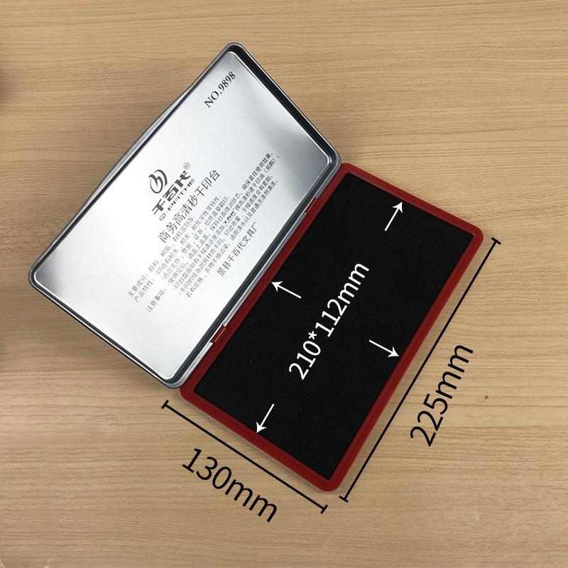 Large Quick-Drying Four-Color Ink Pad for Office Use and Newborn Hand/Footprints.