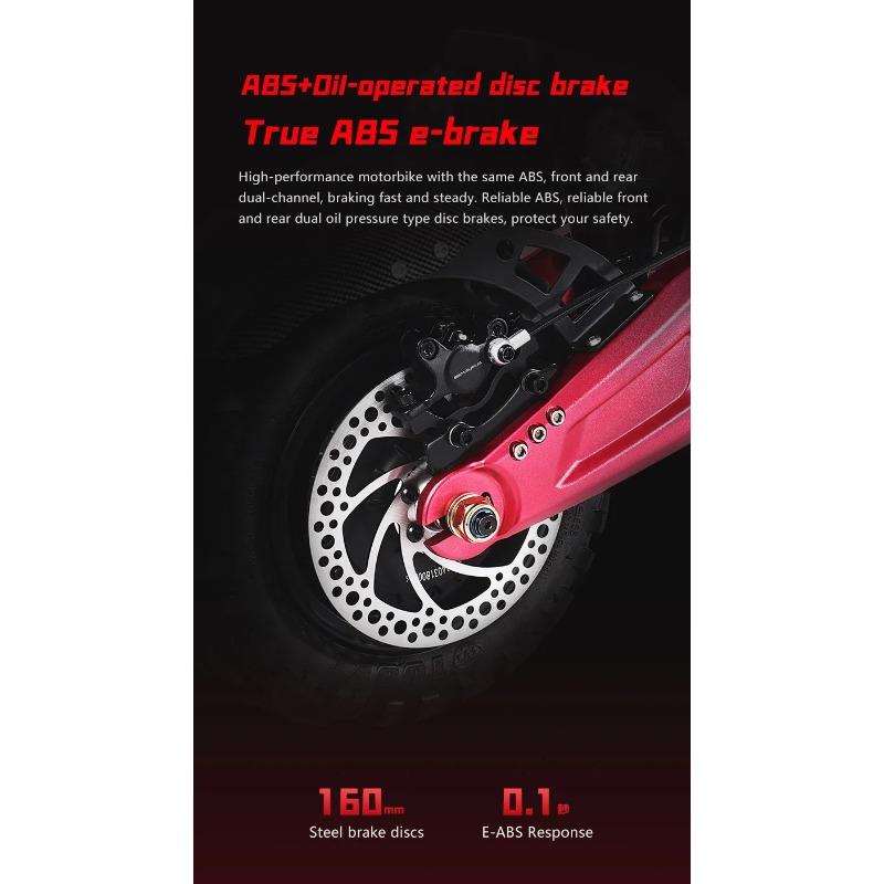 BOYUEDA S5 E-Scooter 6000W Dual Motor 60V38Ah NFC Activation Electric Scooter 11"off-road Tire Intelligent APP Control EScooters