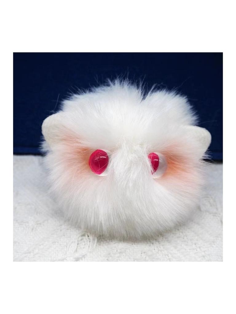 Cat Cute Blush Plush Keychain Soft Furry Handmade Backpack Decoration Souvenir